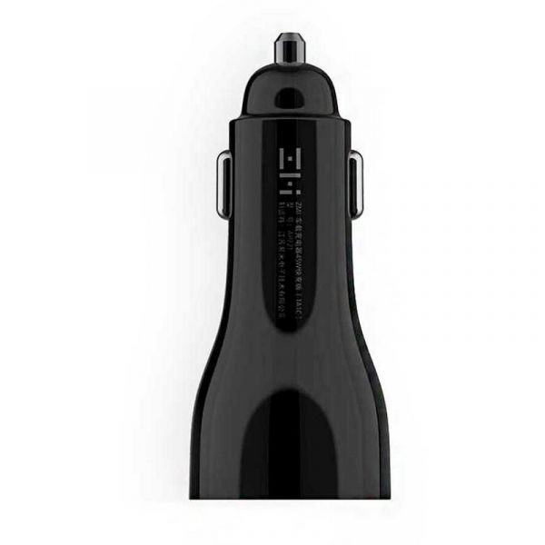 Автомобильное зарядное устройство Xiaomi ZMI Metal Car Charger, USB + USB type-C, 5A черный