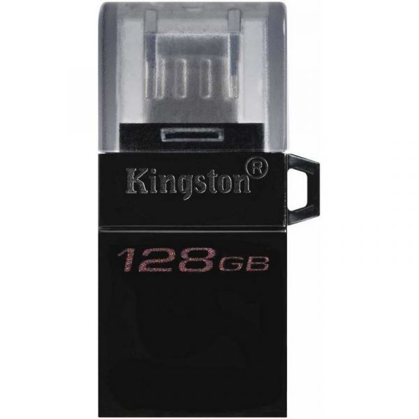 Флешка Kingston DataTraveler microDuo 3 G2 128Гб черный
