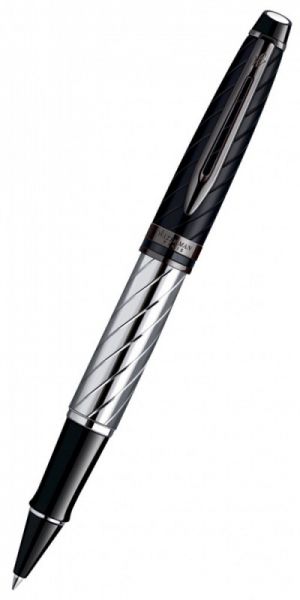 Ручка роллер WATERMAN Expert 3 (S0963330) Precious CT (F) чернила: черный блестящий хром
