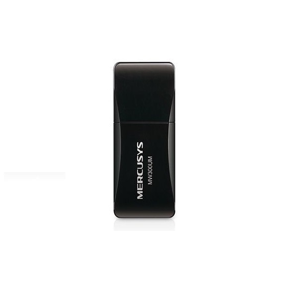 Сетевой адаптер Mercusys MW300UM WiFi USB 2.0, черный